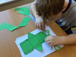 how to make 3d shapes out of paper for kids